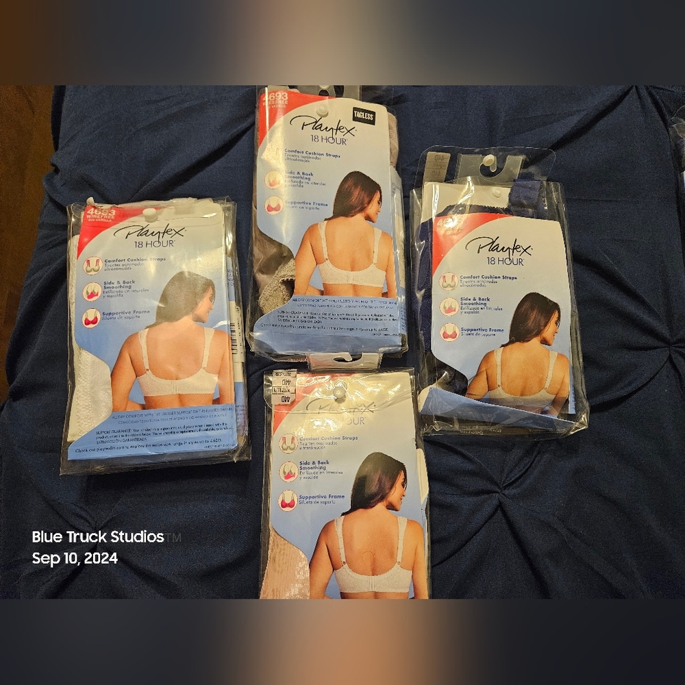 Playtex Bras Set of 7 Size 44D New in Package - Picture 2 of 13